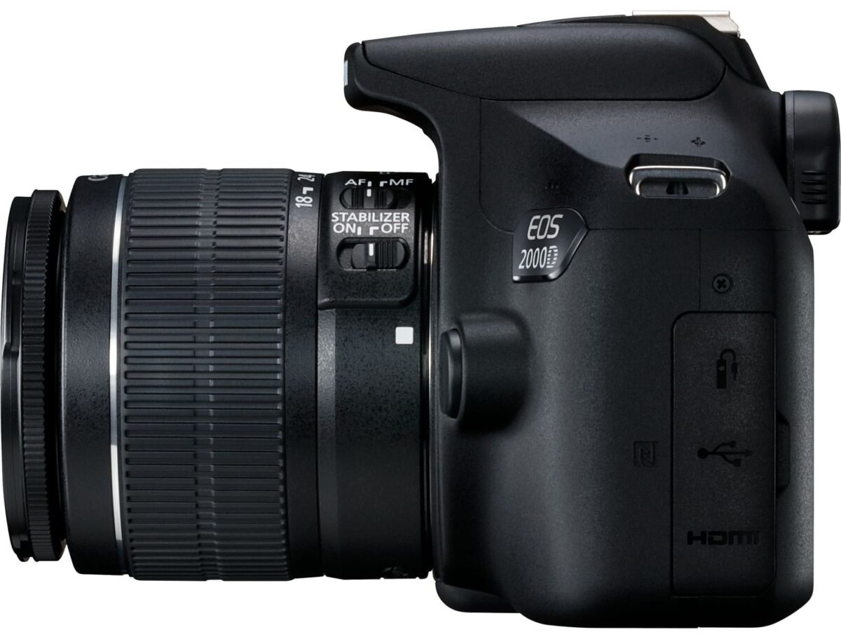 Canon EOS 2000D Black + Lens EF-S 18-55 IS II