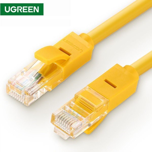 UTP LAN კაბელი UGREEN NW103 (60815) Cat5e Patch Cord UTP Lan Cable, 15m, Yellow