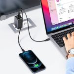 დამტენი UGREEN CD244 (10335), 65W, 2xUSB-C, Type-c, USB, Space Gray