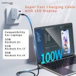 Konfulon DC- 42 100W Type-C To Type-c Cable კაბელი