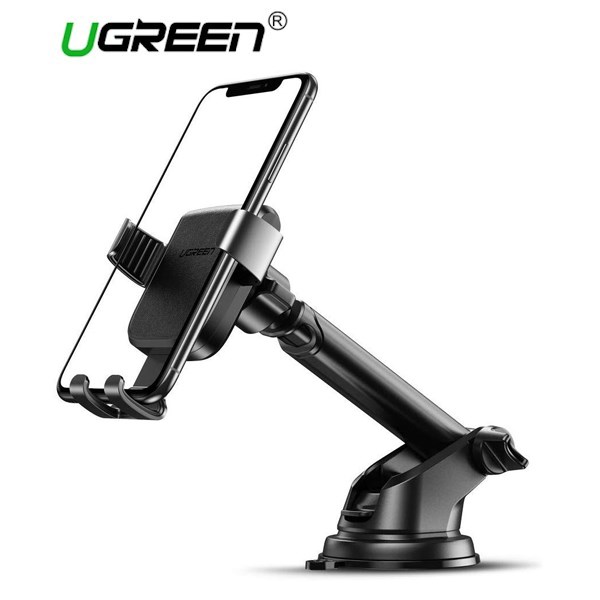 მობილურის დამჭერი მანქანისთვის UGREEN LP200 (60990), Gravity Phone Holder with Suction Cup, Black
