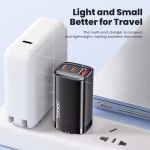 USB-C დამტენი UGREEN CD224 (70774) Wall Charger, 65W, 3 x USB-C, Type-c USB-A, GaN, Black