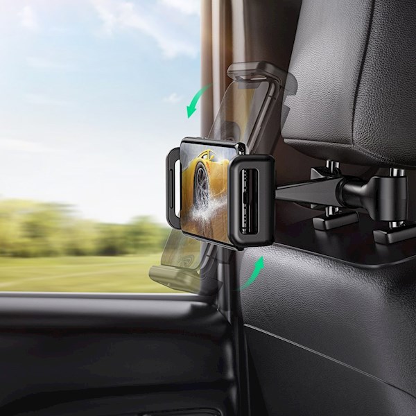 მობილურის დამჭერი Ugreen LP362 (80627) Car Headrest Mount For Phones and Tablets, Black