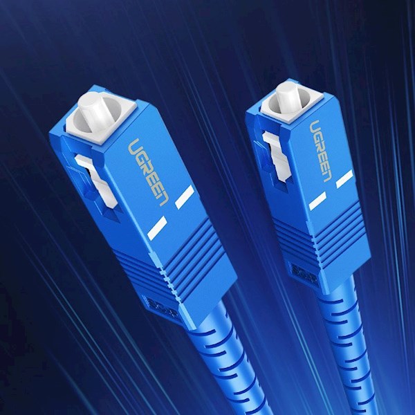 ოპტიკური ქსელის კაბელი UGREEN NW131 (80380) SC/UPC To SC/UPC Simplex Single Mode Fiber Optic Patch Cable 5M