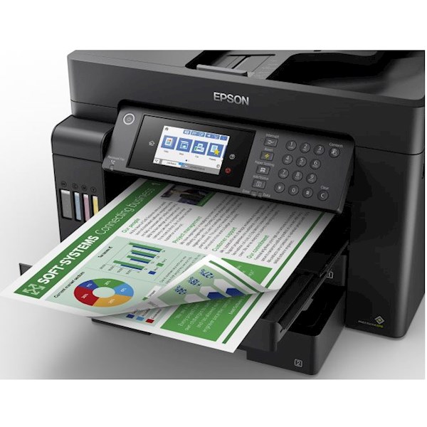 პრინტერი Epson L15150 (C11CH72404) 4-in-1 all-in-one with A3 + document printing, front-facing ink tanks and Wi-Fi and Ethernet printing