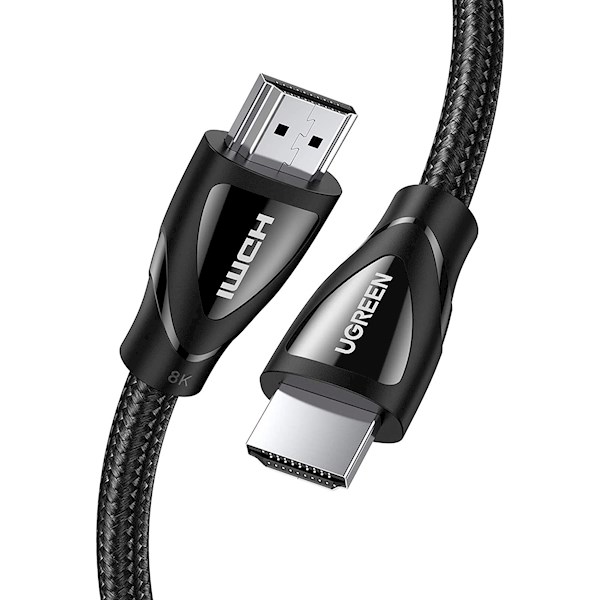 HDMI კაბელი UGREEN 80403, HDMI Male to HDMI Male Cable 8K With Braided, 2m, Black