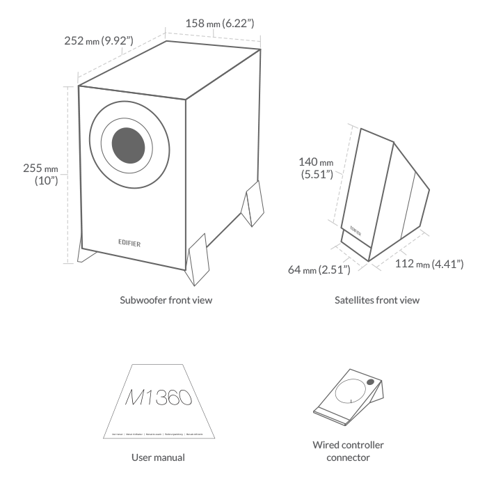 დინამიკი Edifier M1360 Multimedia Speaker System 8.5 W 2.1 Black