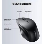 მაუსი UGREEN MU101 (90395), Ergonomic Wireless 2.4G Mouse, Bluetooth, 4000DPI, Silence Design, B