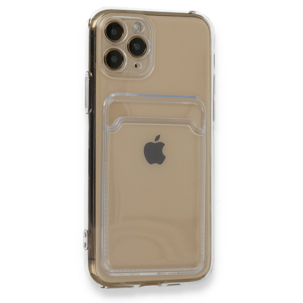iPhone 11 Pro Max Transparent Card Case, გამჭვირვალე ბარათის ჩასადებით ქეისი