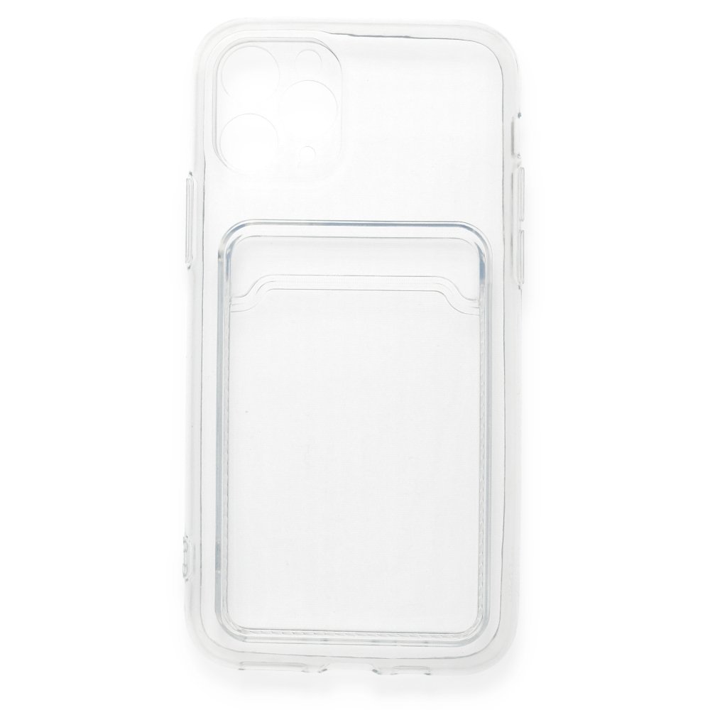 iPhone 11 Pro Max Transparent Card Case, გამჭვირვალე ბარათის ჩასადებით ქეისი