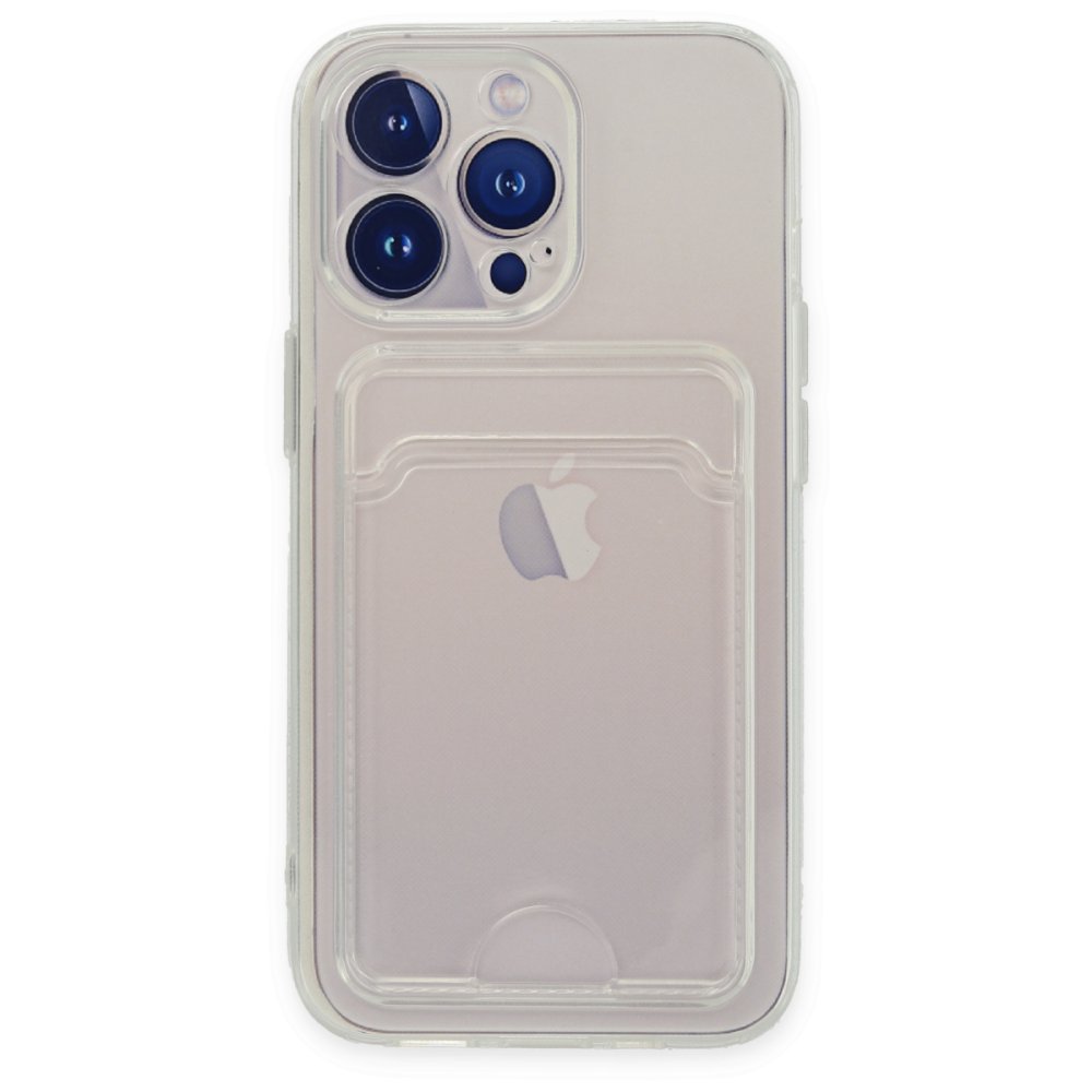 iPhone 13 Pro Max Transparent Card Case, გამჭვირვალე ბარათის ჩასადებით ქეისი