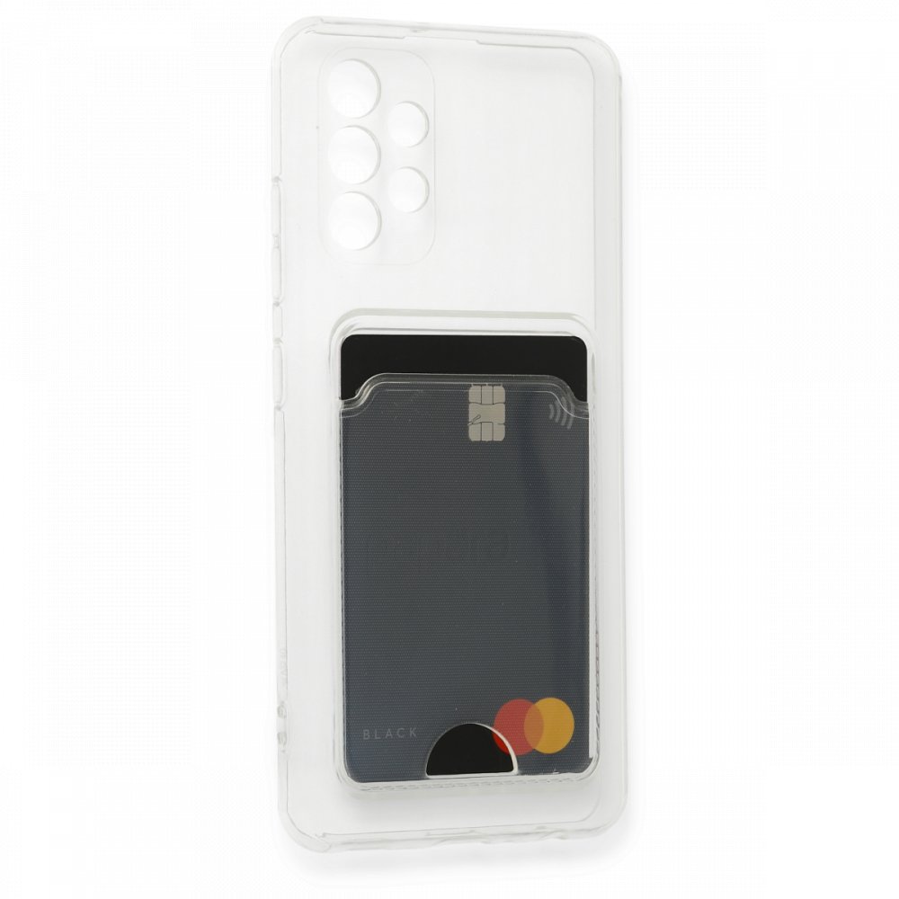 Samsung Galaxy A52 Transparent Card Case, გამჭვირვალე ბარათის ჩასადებით ქეისი