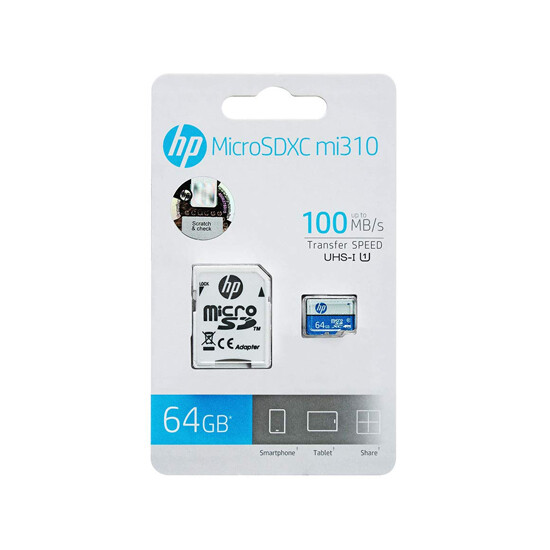 HP Micro SD with Adapter MI310 64GB