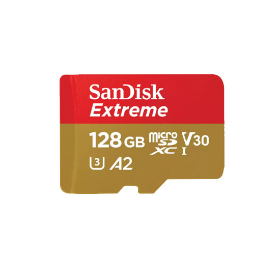 SanDisk 128GB Extreme MicroSD/XC UHS-I Card 190MB/S V30/4k Class 10 SDSQXAA-128G-GN6MN