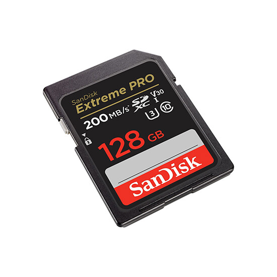 SanDisk 128GB Extreme PRO SD/XC UHS-I Card 200MB/S V30/4K Class 10 SDSDXXD-128G-GN4IN