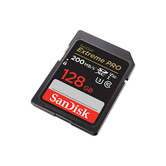 SanDisk 128GB Extreme PRO SD/XC UHS-I Card 200MB/S V30/4K Class 10 SDSDXXD-128G-GN4IN