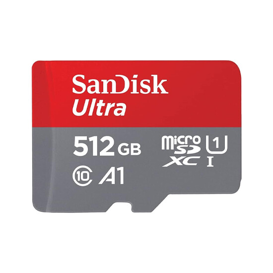 SanDisk 512GB Ultra MicroSD/HC UHS-I Card 150MB/S Class 10 SDSQUAC-512G-GN6MN