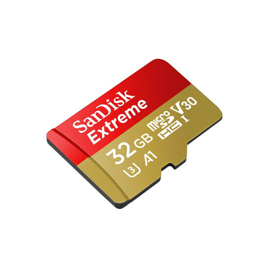 SanDisk 32GB Extreme MicroSD/XC UHS-I Card 100MB/S V30/4k Class 10 SDSQXAF-032G-GN6MN