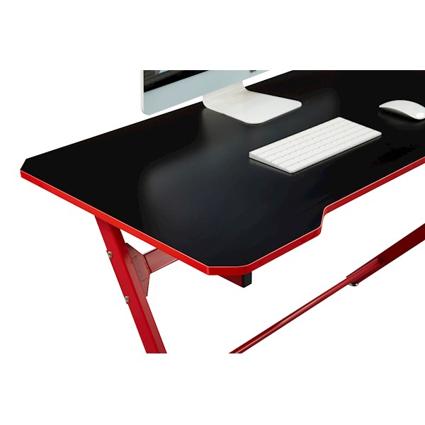 Gaming მაგიდა Furnee TE-008, Gaming Desk, Red/Black