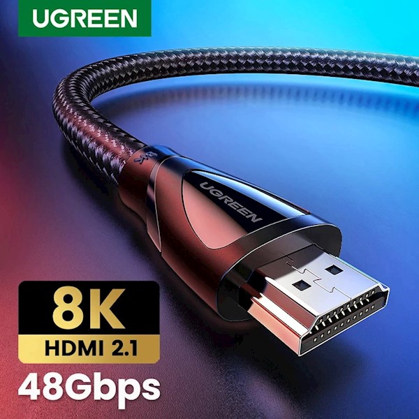 HDMI კაბელი UGREEN HD140 (80404) 8K HDMI 2.1 to HDMI 2.1 Cable, 3m, Black