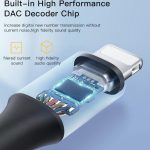 Yesido YAU35 Lightning to 3.5mm AUX Audio Adapter Cable, 1M, Black