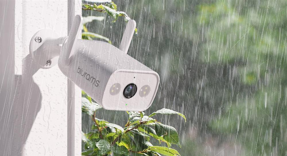 ვიდეო სათვალთვალო კამერა Blurams A22C Outdoor Lite 4 Spotlight Security Camera. 2K 3MP, Wi-Fi, 2-Way Audio, Night Vision, Works with Alexa, White