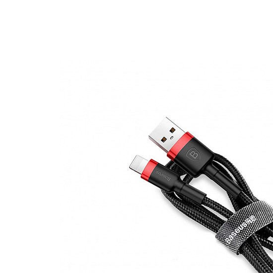 Baseus Kevlar USB Cable Lightning 2.4A 1m CALKLF-B19 Black/Red