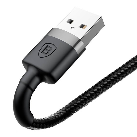 Baseus Kevlar USB Cable Lightning 2.4A 1m CALKLF-BG1 black/grey