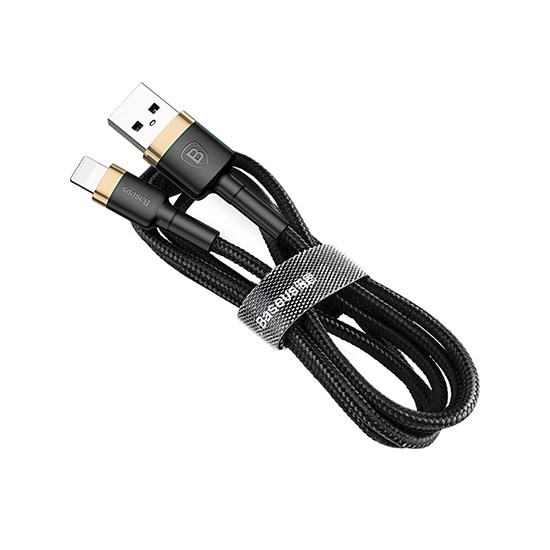 Baseus Kevlar USB Cable Lightning 2.4A 1m CALKLF-BV1 black/gold