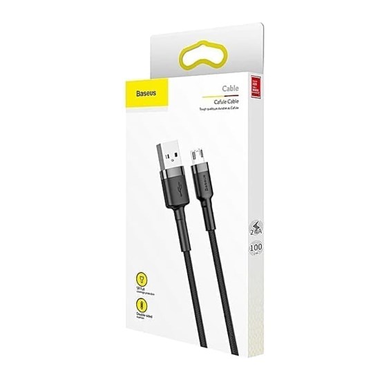 Baseus Cafule Cable Micro USB 2.4A 1m CAMKLF-BG1 grey/black