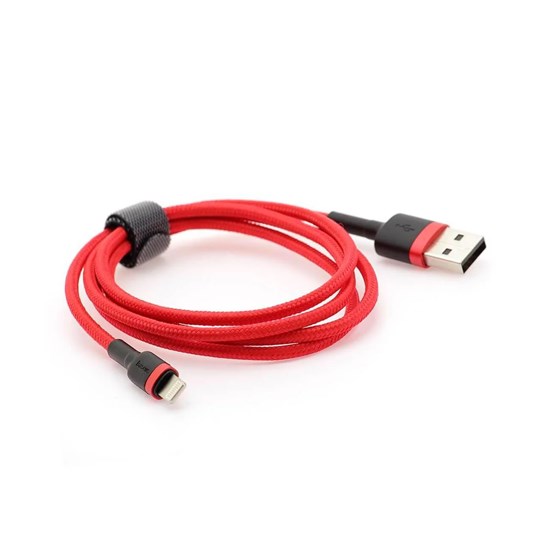 Baseus Kevlar USB Cable Lightning 2.4A 1m CALKLF-B09 red