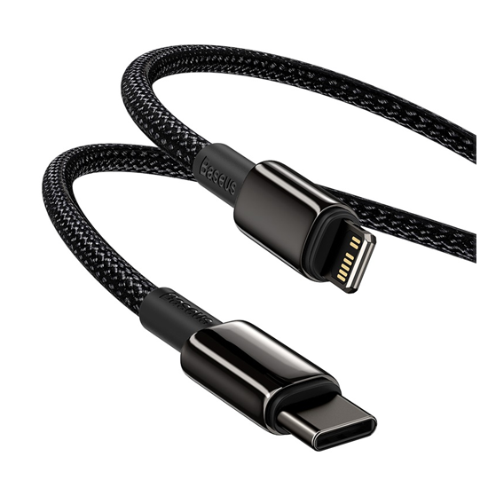 Baseus Tungsten Gold Fast Charging Data Cable Type-C to Lightning 20W 1m CATLWJ-01 Black