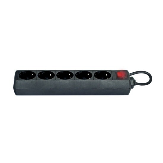 Defender Power Strip ES 5m 5 Plug Black