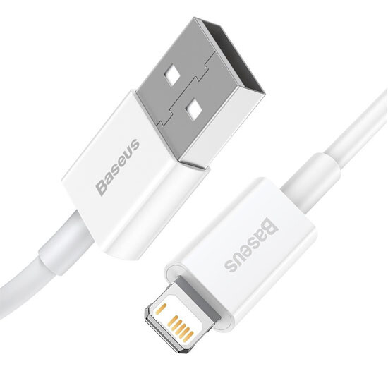 Baseus Superior Series Fast Charging Data Cable USB to Lightning 2.4A 1m CALYS-A02 White