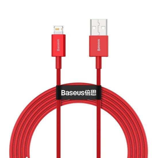 Baseus Superior Series Fast Charging Data Cable USB to Lightning 2.4A 1m CALYS-A09 Red