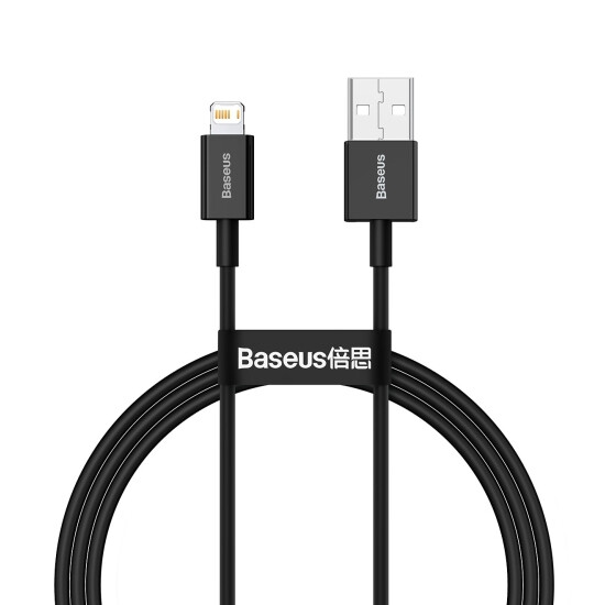 Baseus Superior Series Fast Charging USB Data Cable Lightning 2.4A 2m CALYS-C01 Black