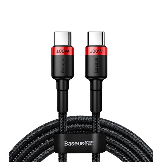 Baseus Cafule PD 2.0 100W Flash Charging USB Cable Type-C 20V 5A 2m CATKLF-AL91 Black/Red