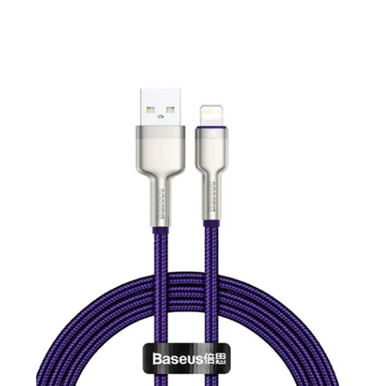 Baseus Cafule Series Metal Data Cable Lightning 2.4A 1m CALJK-A05 Purple