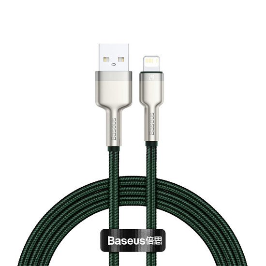 Baseus Cafule Series Metal Data Cable Lightning 2.4A 1m CALJK-A06 Green