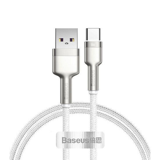 Baseus Cafule Series Metal Data Cable Type-C 66W 1m CAKF000102 White