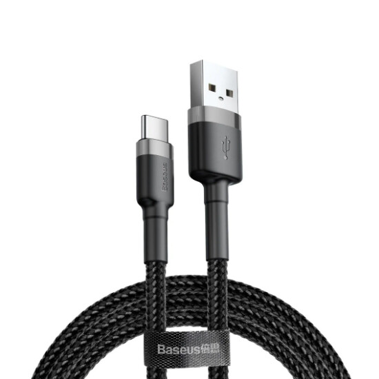 Baseus Kevlar USB Cable Type-C 2A 2m CATKLF-CG1 Grey/Black