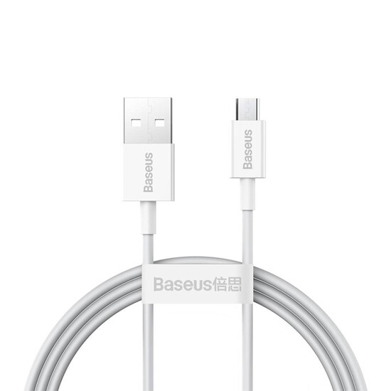 Baseus Superior Series Fast Charging Data Cable Micro USB 2A 1m CAMYS-02 White