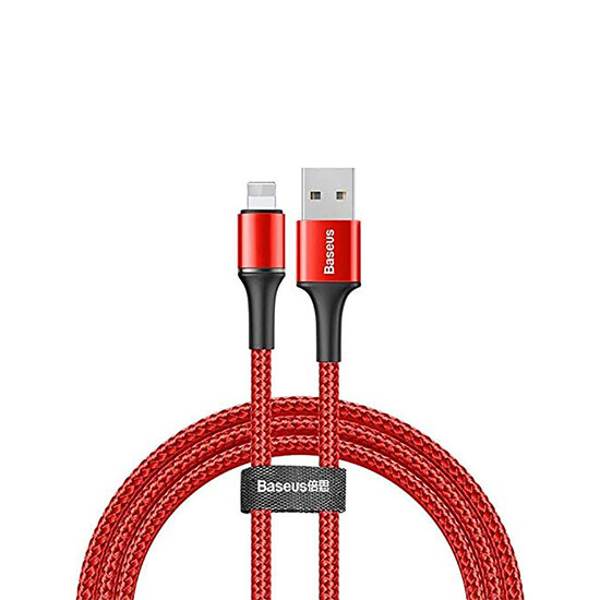 Baseus Halo Data Cable Lightning 2.4A 1m CALGH-B Red