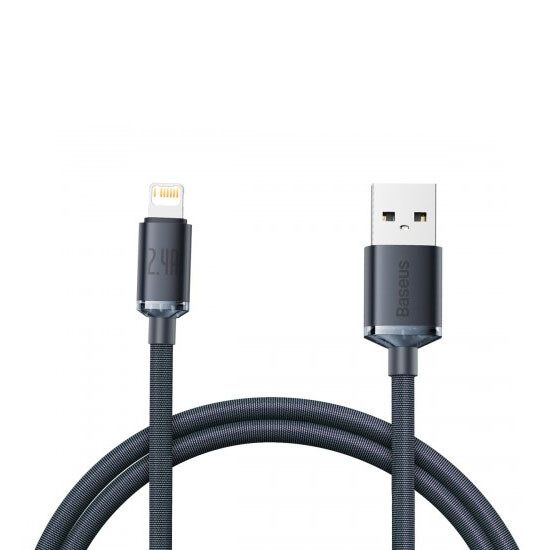 Baseus Crystal Shine Series Fast Charging Data Cable USB to Lightning 1.2m CAJY000001 Black