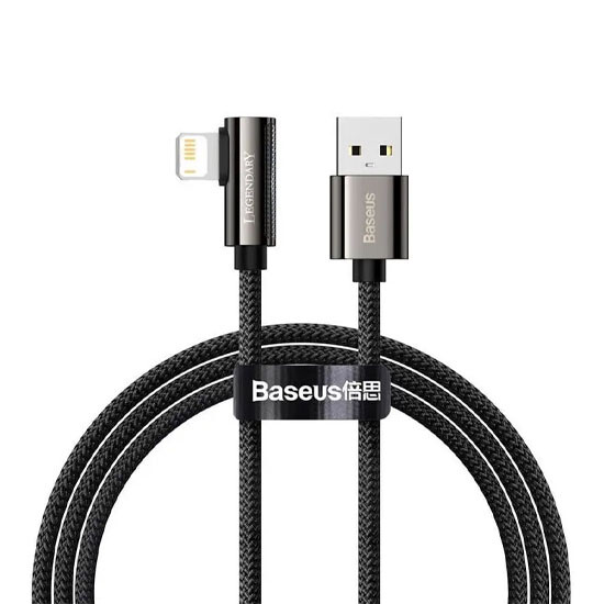 Baseus Legend Series Elbow Fast Charging Data Cable USB to Lightning 1m CALCS-01 Black
