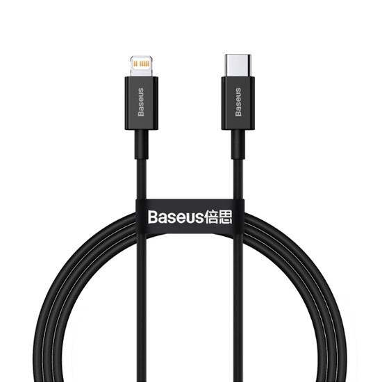 Baseus Superior Series Fast Charging Data Cable Type-C to Lightning PD 20W 1m CATLYS-A01 Black