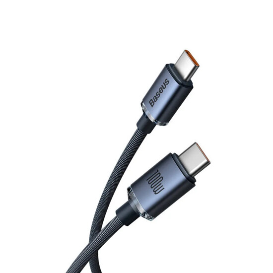 Baseus Crystal Shine Series Fast Charging Data Cable Type-C to Type-C 100W 1.2m CAJY000601