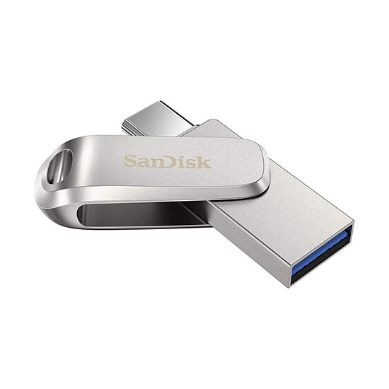 SanDisk Ultra Dual Drive Luxe 32GB USB 3.2 SDDDC4-032G-G46 Silver