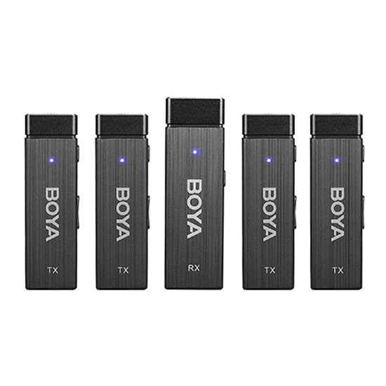 BOYA BY-W4 Ultracompact 2.4GHz Four-Channel Wireless Microphone System Black
