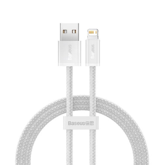 Baseus Dynamic Series Fast Charging USB Data Cable Lightning 2.4A 2M CALD000502 White
